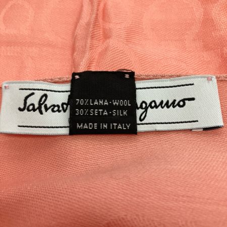 Salvatore Ferragamo サルヴァトーレフェラガモ ガンチーニ シルク ショール ピンク
