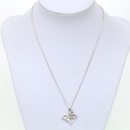Tiffany & Co. バタフライネックレス Tiffany & Co. ティファニー バタフライ ネックレス 41cm - 中古