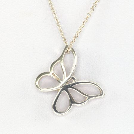 Tiffany & Co. ティファニー バタフライ ネックレス 41cm - 中古