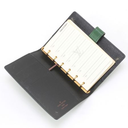  LOUIS VUITTON ルイヴィトン 手帳カバーアジェンダ アジェンダPM ポケットの中ベタ付き有 R20054 グリーン