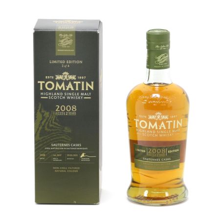  TOMATIN トマーチン ハイランドシングルモルト ウイスキー 12年 2008LIMITED EDITION ソーテルヌ カスク 700ml 46度 未開栓