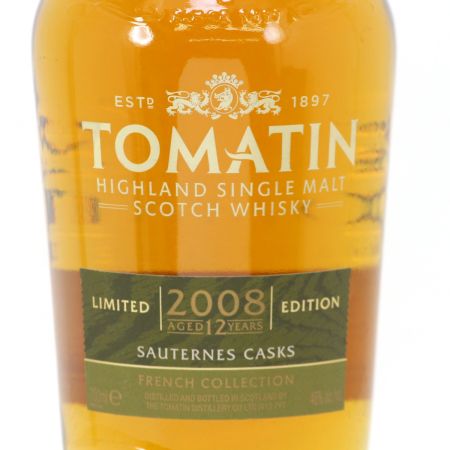  TOMATIN トマーチン ハイランドシングルモルト ウイスキー 12年 2008LIMITED EDITION ソーテルヌ カスク 700ml 46度 未開栓