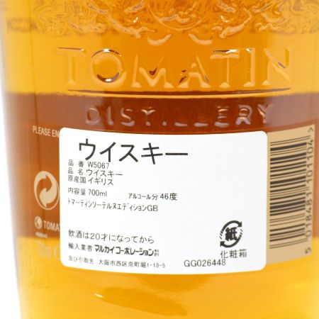  TOMATIN トマーチン ハイランドシングルモルト ウイスキー 12年 2008LIMITED EDITION ソーテルヌ カスク 700ml 46度 未開栓