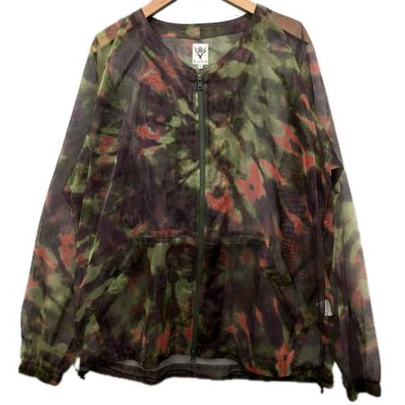  SOUTH2 WEST8 S2W8 メッシュブッシュパーカー メンズL IN798 グリーン×パープル