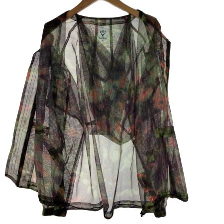  SOUTH2 WEST8 S2W8 メッシュブッシュパーカー メンズL IN798 グリーン×パープル