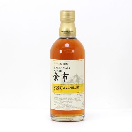 【北海道内限定発送】 YOICHI 余市/ニッカウイスキー シングルモルト余市 ウッディ＆バニラ ウイスキー 500ml 55度 箱付き 未開栓