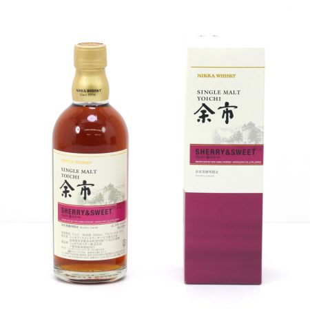 【北海道内限定発送】 YOICHI 余市/ニッカウイスキー シングルモルト余市 シェリー＆スイート ウイスキー 500ml 55度 箱付き 未開栓