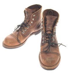 $$ RED WING レッドウィング メンズ ブーツ SIZE 24.5cm アイアンレンジャー 8085 ブラウン Cランク