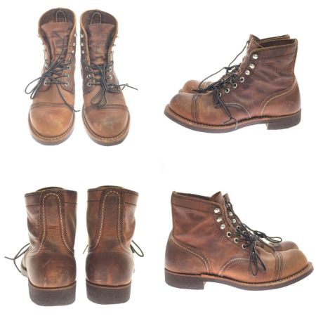  RED WING レッドウィング メンズ ブーツ SIZE 24.5cm アイアンレンジャー 8085 ブラウン