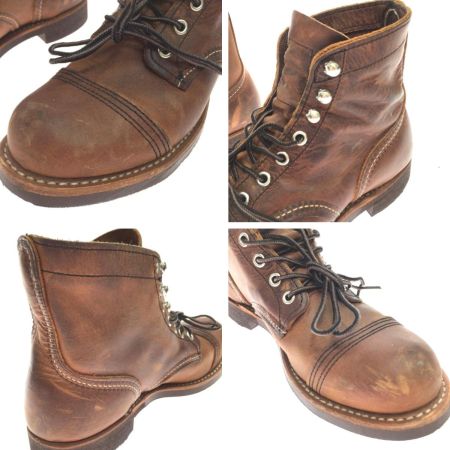  RED WING レッドウィング メンズ ブーツ SIZE 24.5cm アイアンレンジャー 8085 ブラウン
