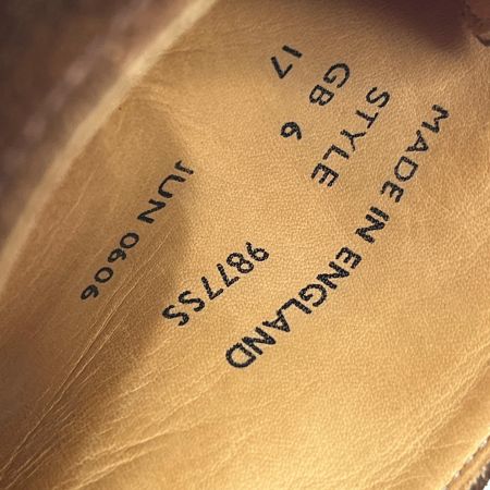 SANDERS サンダース チャッカーブーツ SIZE 6 9877SS ブラウン