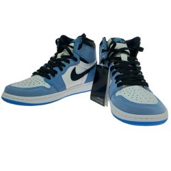 $$ NIKE ナイキ エアジョーダン 1 レトロ ハイ OG ユニバーシティブルー 555088-134 Aランク