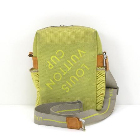  LOUIS VUITTON ルイヴィトン ダミエ・ジェアン LVカップ ウィザリー ショルダーバッグ《ジャンク品》 M80636 イエロー