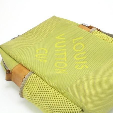  LOUIS VUITTON ルイヴィトン ダミエ・ジェアン LVカップ ウィザリー ショルダーバッグ《ジャンク品》 M80636 イエロー
