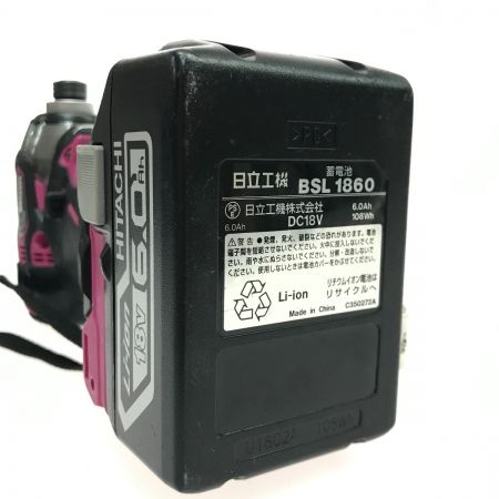  HITACHI 日立 インパクトドライバ WH18DDL2 ショッキングピンク
