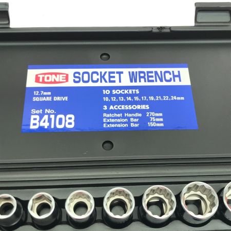  TONE トネ ツールセット ソケットレンチセット B4108