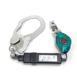 $$ TITAN フルハーネス用 ロック装置付き 巻取式ランヤード リコロ-N HL-MR Sランク