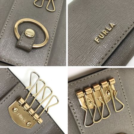  FURLA フルラ キーケース 4連タイプ バビロン RAC5UNO グレー