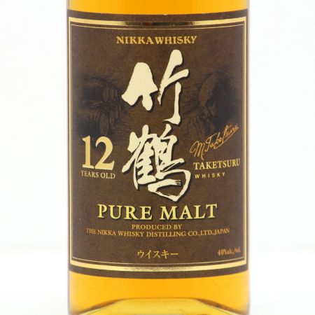 【北海道内限定発送】 NIKKA ニッカウヰスキー 竹鶴12年 ピュアモルト 180ボトルコレクション 180ml 40度 箱付き 未開栓