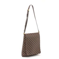 $$ LOUIS VUITTON ルイヴィトン ダミエ ミュゼット ショルダーバッグ N51302 ブラウン Cランク