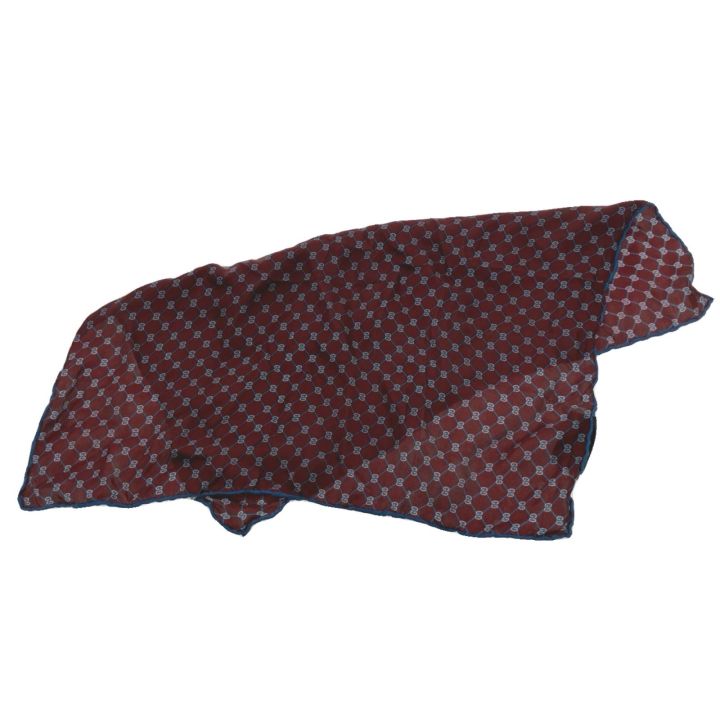 GUCCI グッチ ハンカチ GGロゴ シルク ボルドー - 中古ファッション