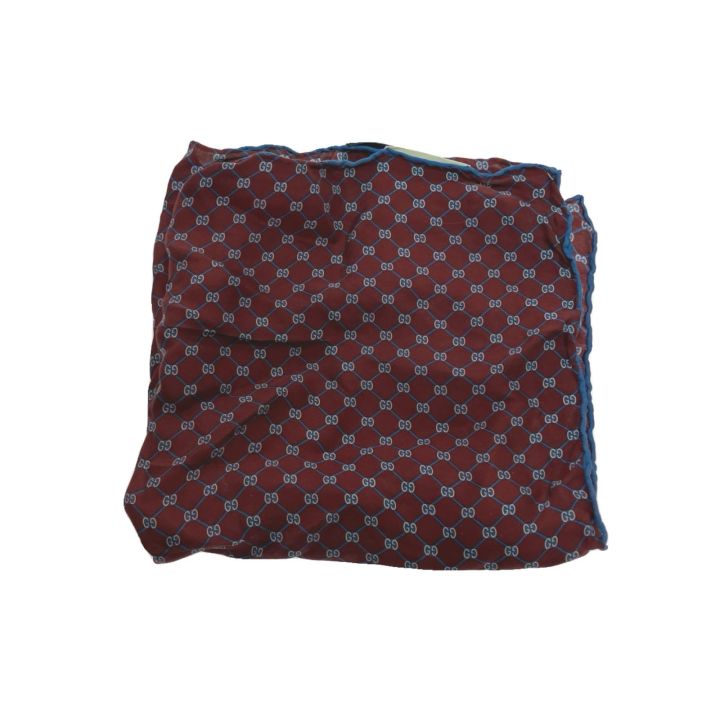 GUCCI グッチ ハンカチ GGロゴ シルク ボルドー - 中古ファッション