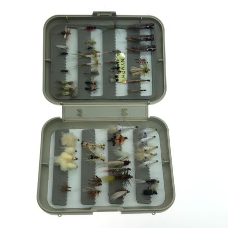  C&F DESIGN 完成フライ 57個セット 釣り用品 釣り小物 フライケース