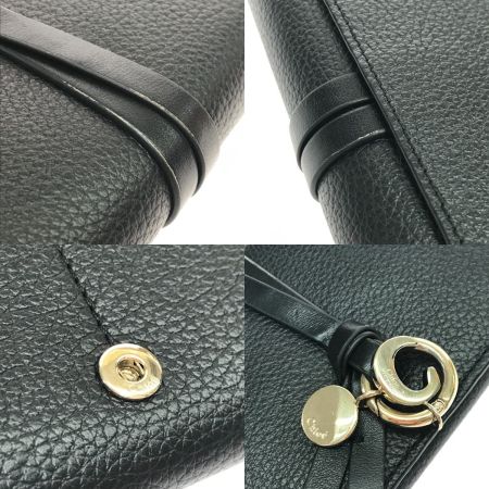  Chloe クロエ 長財布 ロゴプレート ブラック
