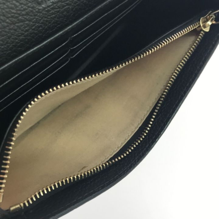 Chloe クロエ 長財布 ロゴプレート ブラック - 中古バッグ・財布小物