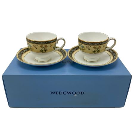  Wedgwood ウェッジウッド INDIA インディア リーシェイプ カップ&ソーサー 2Pセット