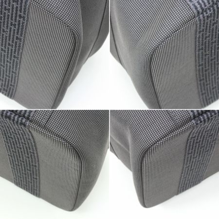  HERMES エルメス エールライン バニティバッグ グレー