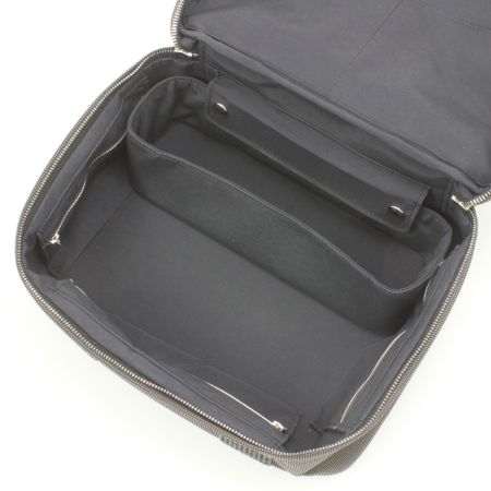  HERMES エルメス エールライン バニティバッグ グレー