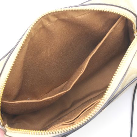  COACH コーチ シグネチャー ショルダーバッグ 91677 ベージュ×ホワイト