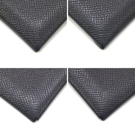  HERMES エルメス ヴォーエプソン カルヴィデュオ 名刺入れ U FM010 PM グレー