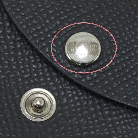  HERMES エルメス ヴォーエプソン カルヴィデュオ 名刺入れ U FM010 PM グレー