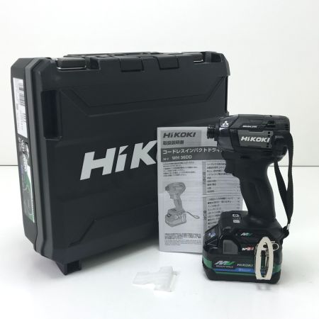  HiKOKI ハイコーキ インパクトドライバ WH36DD ブラック