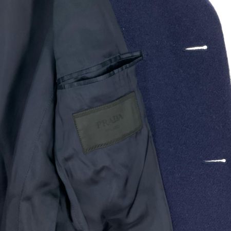  PRADA プラダ ウール チェスター コート RN98339/CA34767 ネイビー