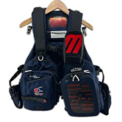 mazume マズメ 釣り用品 フィッシングベスト Red-Moon 9th ネイビー SIZE Free Bランク