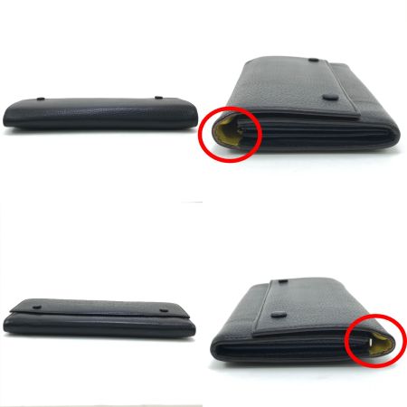  CELINE セリーヌ 長財布 ラージフラップマルチファンクション S-BA-0193 ブラック×イエロー