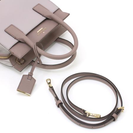  Kate Spade ケイトスペード 2WAYハンドバッグ ストラップ付 パープル