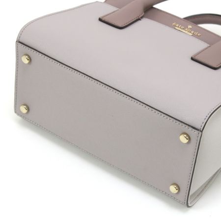  Kate Spade ケイトスペード 2WAYハンドバッグ ストラップ付 パープル