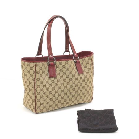  GUCCI グッチ ハンドバッグ 113017 ブラウン×レッド