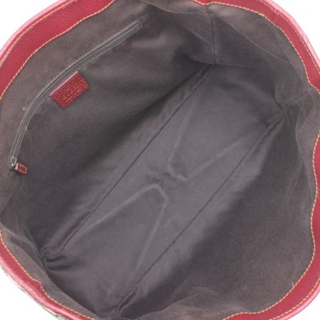  GUCCI グッチ ハンドバッグ 113017 ブラウン×レッド