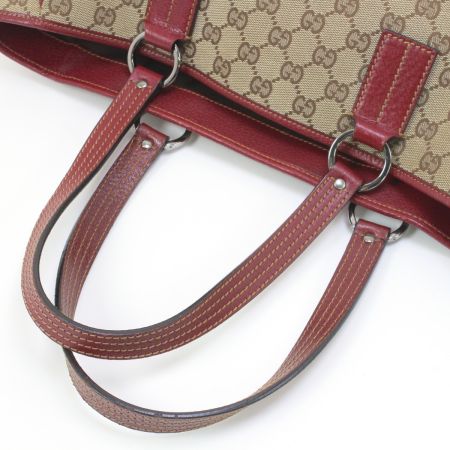  GUCCI グッチ ハンドバッグ 113017 ブラウン×レッド