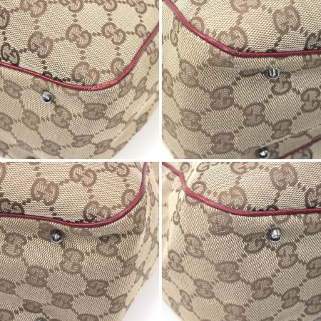 GUCCI グッチ ハンドバッグ 113017 ブラウン×レッド