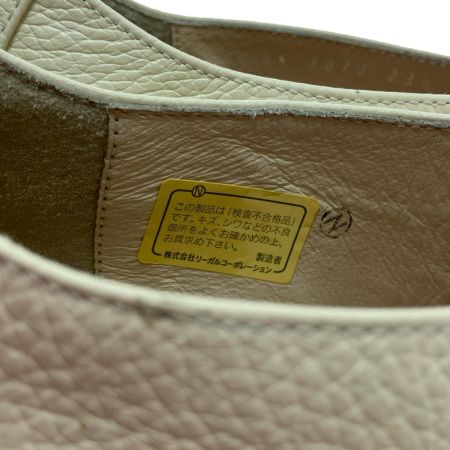  REGAL リーガル ホワイトレザーオープントゥサンダル 23.5cm アイボリー