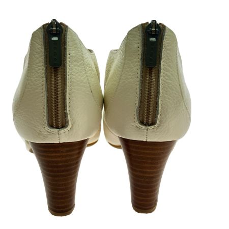  REGAL リーガル ホワイトレザーオープントゥサンダル 23.5cm アイボリー