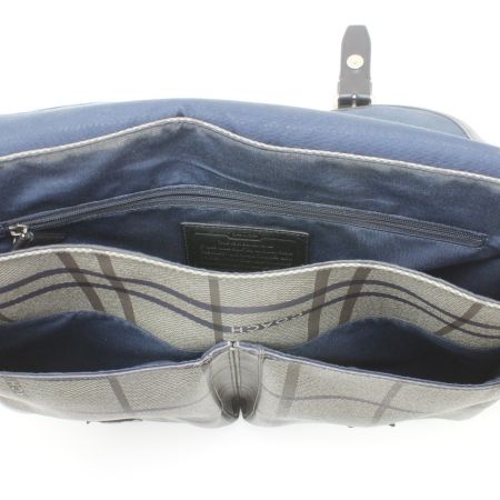  COACH コーチ ショルダーバッグ メッセンジャーバッグ F70460 ブラック×グレー