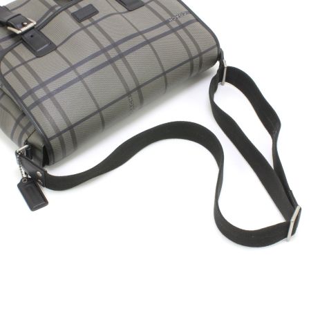  COACH コーチ ショルダーバッグ メッセンジャーバッグ F70460 ブラック×グレー