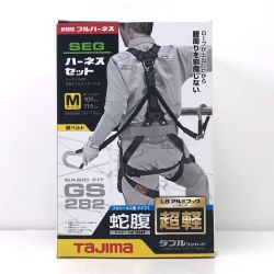 $$ TAJIMA タジマ ハーネスGS 蛇腹L8ダブルセット Mサイズ A1GSMJR-WL8BK Sランク